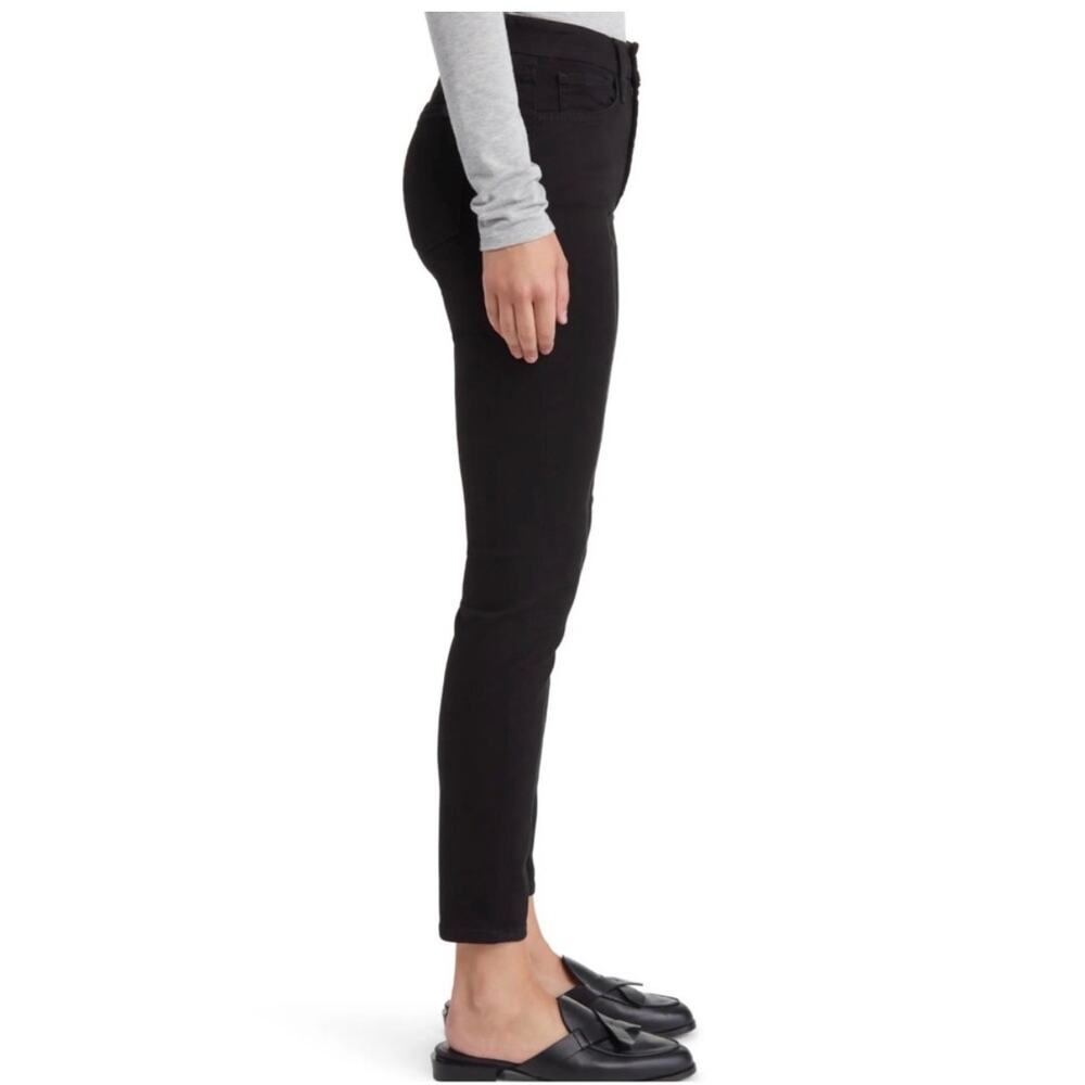 7fam Women’s black the Ankle Skinny jeans, stretch mid-rise, Size 6/28
